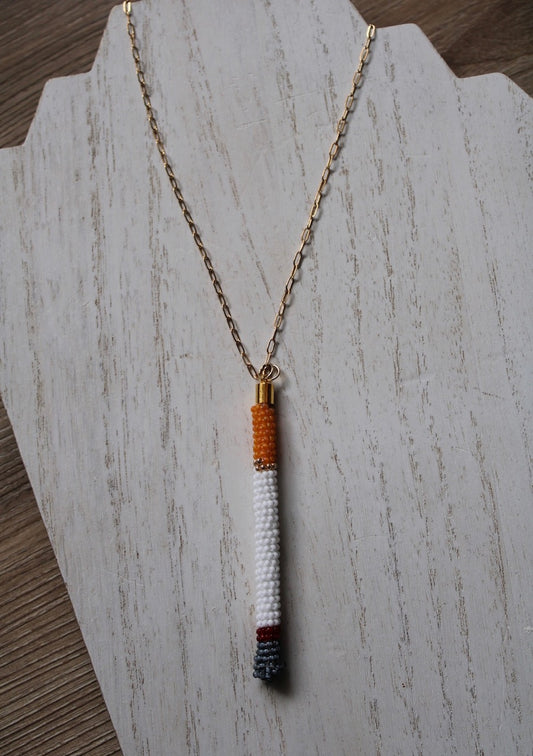 FAT SS 25' - " THE BOUJEE BEADED CIGARETTE" - NECKLACE