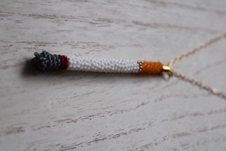FAT SS 25' - " THE BOUJEE BEADED CIGARETTE" - NECKLACE