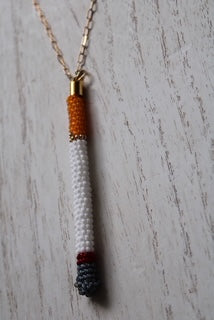 FAT SS 25' - " THE BOUJEE BEADED CIGARETTE" - NECKLACE