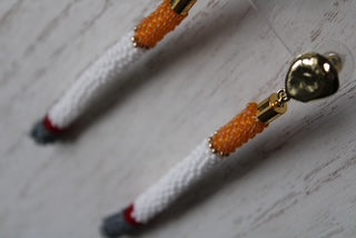 FAT SS 25' - " THE BOUJEE BEADED CIGARETTE" - EARRINGS