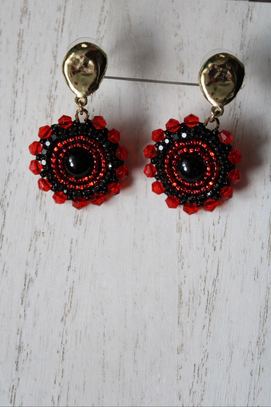 FAT SS 25' - BLACK / RED GOLD - MINI beaded set