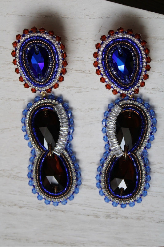 FAT SS 25' - EVER CUTE REZ DOG - LARGE STATEMENT EARRINGS