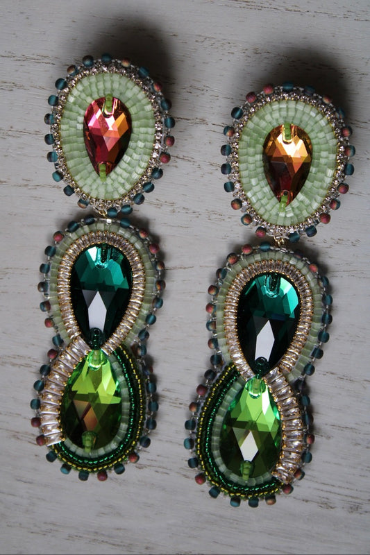 FAT SS 25' - BIRCHBARK BADDY - LARGE STATEMENT EARRINGS