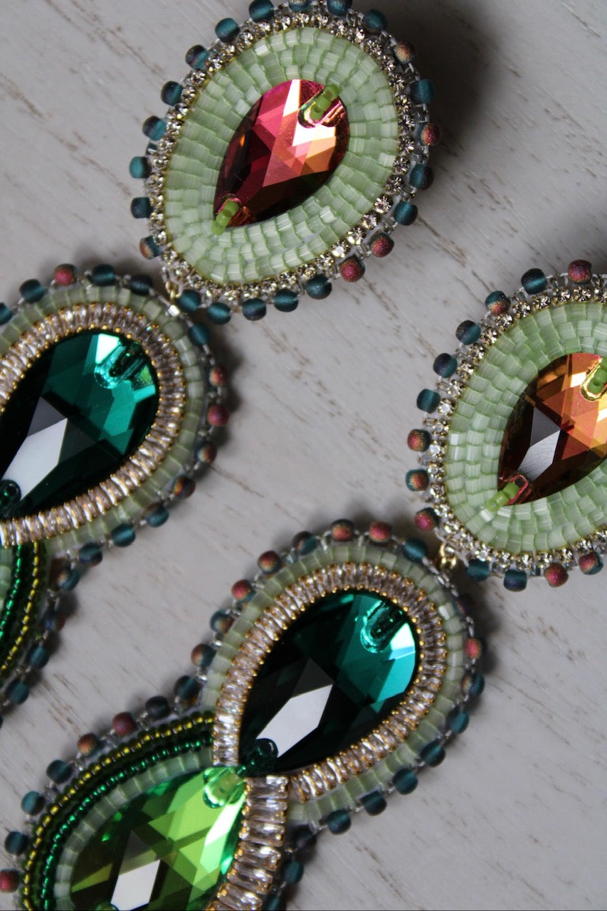 FAT SS 25' - BIRCHBARK BADDY - LARGE STATEMENT EARRINGS