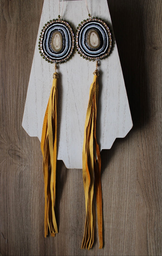 FAT SS 25' - DEER LADY  -  INTERCHANGEABLE STATEMENT EARRINGS