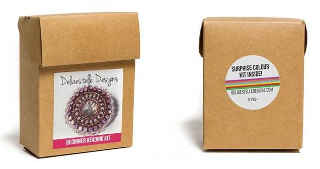 Beginner Beading kit - Beaded Stud Earrings